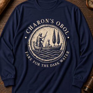 Charon's Obol Long Sleeve Shirt — True Navy