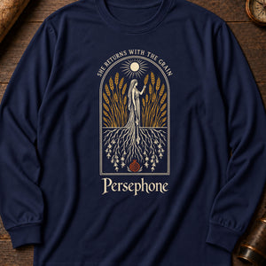 Half the Year Below Long Sleeve Shirt — True Navy
