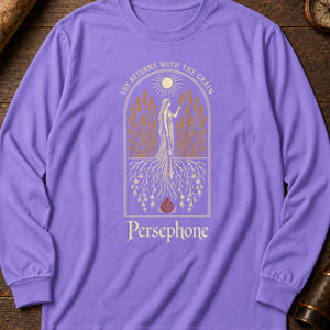 Half the Year Below Long Sleeve Shirt — Violet