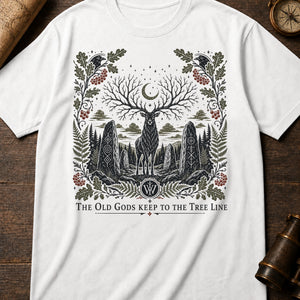 The Old Gods Keep to the Tree Line — white