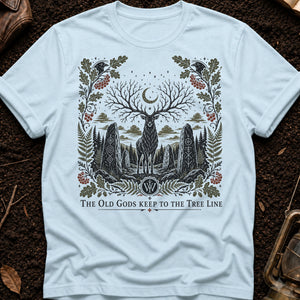 The Old Gods Keep to the Tree Line — chambray (WS_mockup1 3)