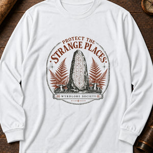 Preserve the Mysteries Long Sleeve Shirt — White