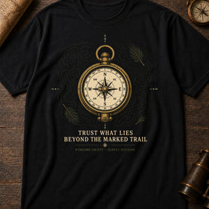Trust What Lies Beyond the Marked Trail — black