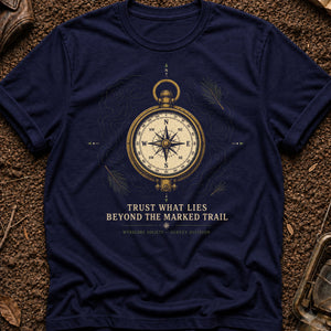 Trust What Lies Beyond the Marked Trail — true navy (WS_mockup1b 6)