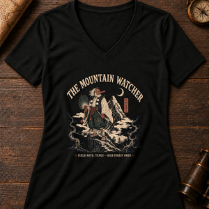 The Tengu Women's V-Neck Tee — solid black blend