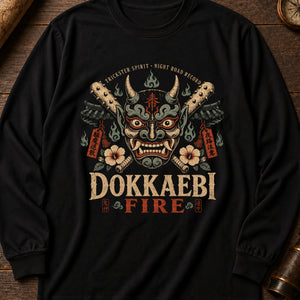 The Dokkaebi Long Sleeve Shirt — Black
