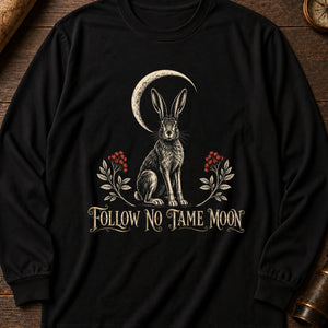 Follow No Tame Moon Long Sleeve Shirt — Black