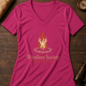 Keepers of the Light Women's V-Neck Tee — berry