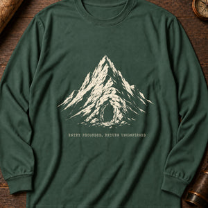 Entry Recorded, Return Unconfirmed Long Sleeve Shirt — Blue Spruce