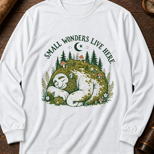 The Sleeping Giant Long Sleeve Shirt — White