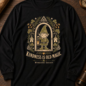 The Helpful Hearth Spirit Long Sleeve Shirt — Black