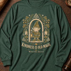 The Helpful Hearth Spirit Long Sleeve Shirt — Blue Spruce