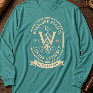 Junior Explorer Seal Long Sleeve Shirt — Seafoam