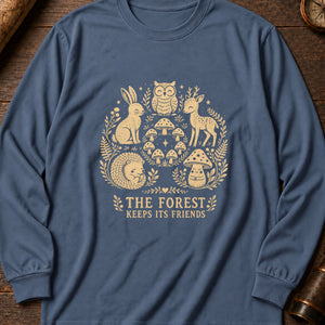Forest Friends Long Sleeve Shirt — Blue Jean