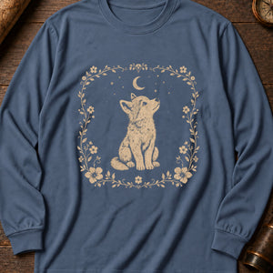Little Wolf Cub Long Sleeve Shirt — Blue Jean