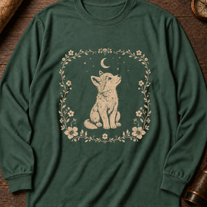 Little Wolf Cub Long Sleeve Shirt — Blue Spruce