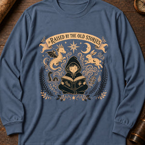 Raised on Old Stories Long Sleeve Shirt — Blue Jean