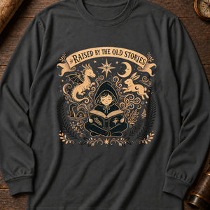 Raised on Old Stories Long Sleeve Shirt — Pepper