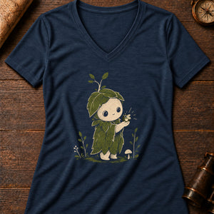 Grove Guardian Women's V-Neck Tee — heather navy