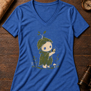 Grove Guardian Women's V-Neck Tee — heather true royal