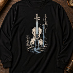 The Fossegrim Long Sleeve Shirt — Black