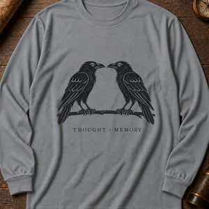 Huginn & Muninn Long Sleeve Shirt — Grey