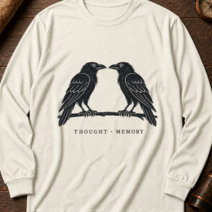 Huginn & Muninn Long Sleeve Shirt — Ivory