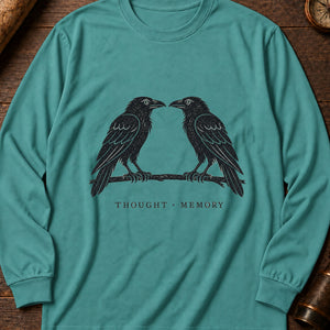 Huginn & Muninn Long Sleeve Shirt — Seafoam
