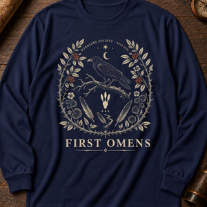 First Omens Long Sleeve Shirt — True Navy
