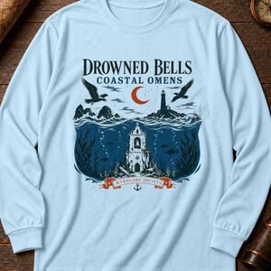 Drowned Bells of the Coast Long Sleeve Shirt — Chambray