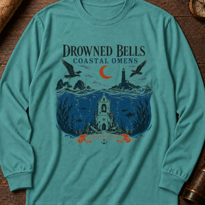 Drowned Bells of the Coast Long Sleeve Shirt — Seafoam