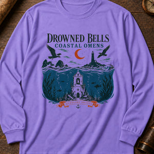 Drowned Bells of the Coast Long Sleeve Shirt — Violet