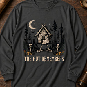 Hut in the Dark Wood Long Sleeve Shirt — Pepper
