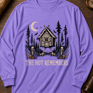 Hut in the Dark Wood Long Sleeve Shirt — Violet