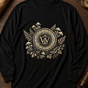The Tree Ring Archive Long Sleeve Shirt — Black
