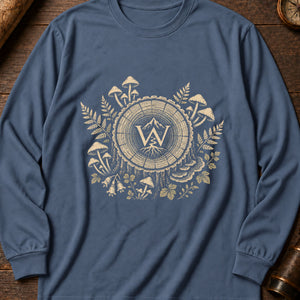 The Tree Ring Archive Long Sleeve Shirt — Blue Jean