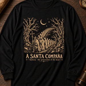 Santa Compaña Long Sleeve Shirt — Black
