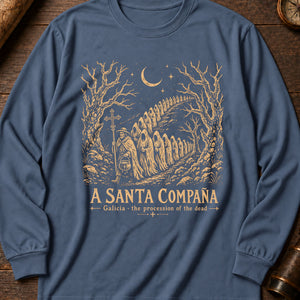 Santa Compaña Long Sleeve Shirt — Blue Jean