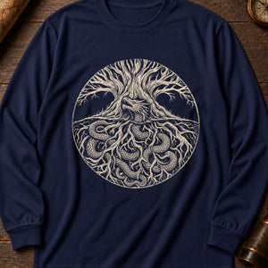The Wyrm Long Sleeve Shirt — True Navy