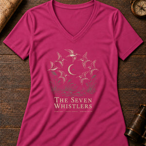 Seven Whistlers Women's V-Neck Tee — berry