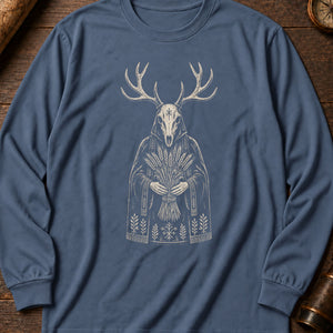 The Harvest Mask Long Sleeve Shirt — Blue Jean