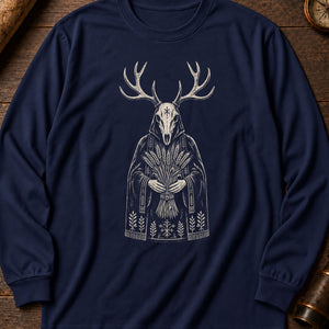 The Harvest Mask Long Sleeve Shirt — True Navy