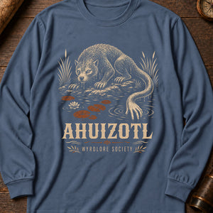 The Ahuizotl Long Sleeve Shirt — Blue Jean