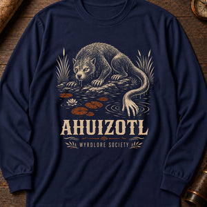 The Ahuizotl Long Sleeve Shirt — True Navy