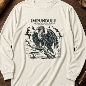 Lightning Bird Omen Long Sleeve Shirt — Ivory