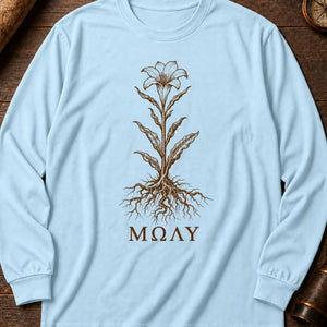Molý Herb Specimen Long Sleeve Shirt — Chambray