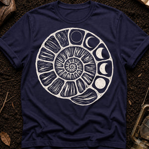 Ancient Ammonite Spiral — true navy (WS_mockup1 11)