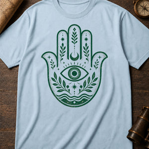 Hamsa Charm — chambray