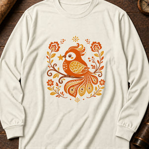 Little Firebird Friend Long Sleeve Shirt — Ivory