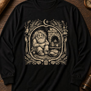 Domovoi Hearth Keeper Long Sleeve Shirt — Black